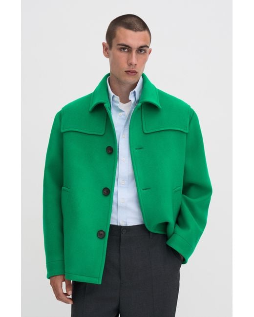 Filippa K Green Wool Donkey Jacket for men