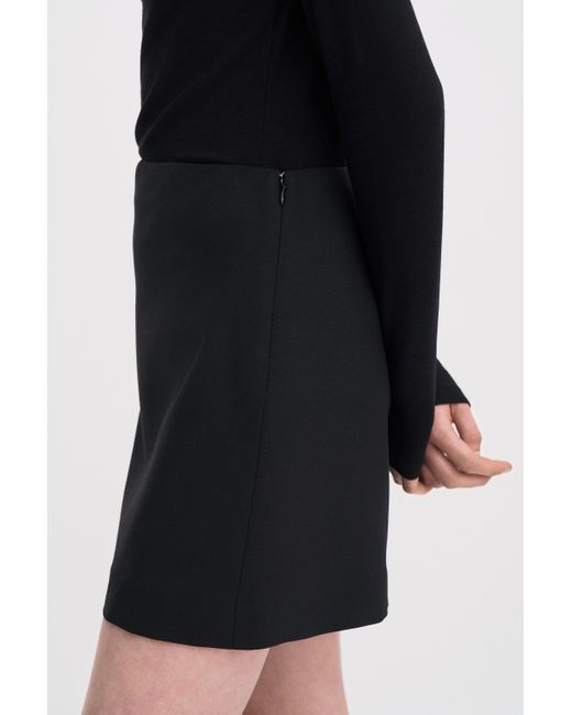 Filippa K Black Wool Mini Skirt
