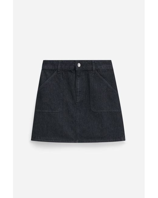 Filippa K Black Patch Pocket Mini Skirt