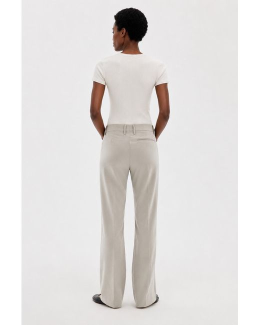 Filippa K White Bootcut Wool Trousers