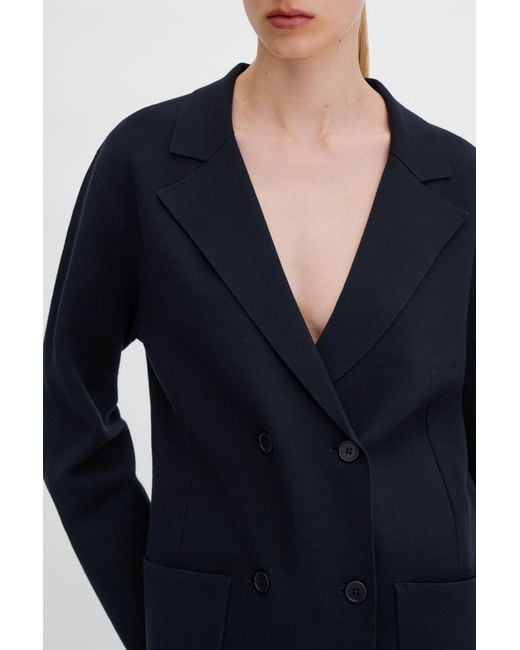 Filippa K Blue Milano Knit Blazer