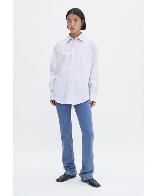 Filippa K White Cotton Stripe Shirt