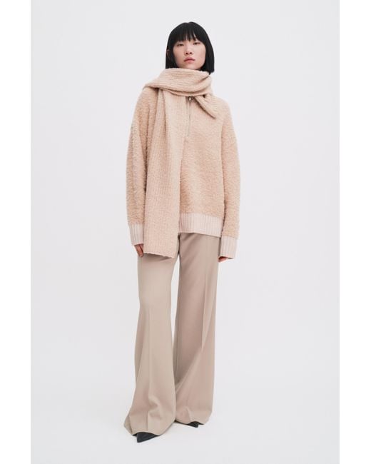 Filippa K Pink Fluffy Scarf