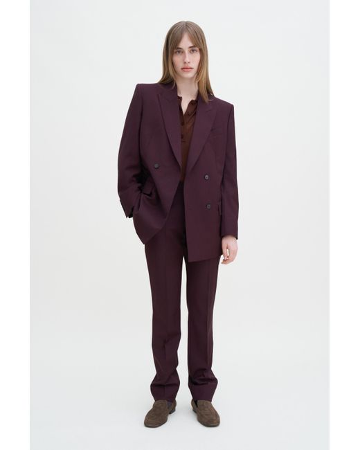 Filippa K Red Emma Wool Trousers