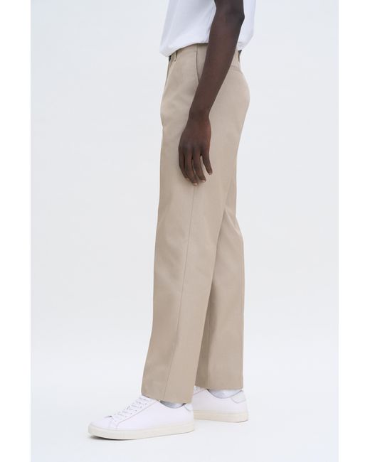 Filippa K Natural Cotton Tailored Trousers for men