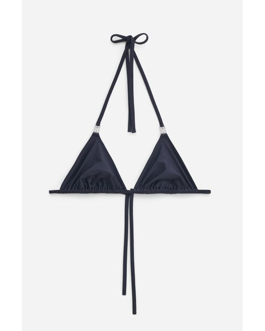 Filippa K White Triangle Bikini Top