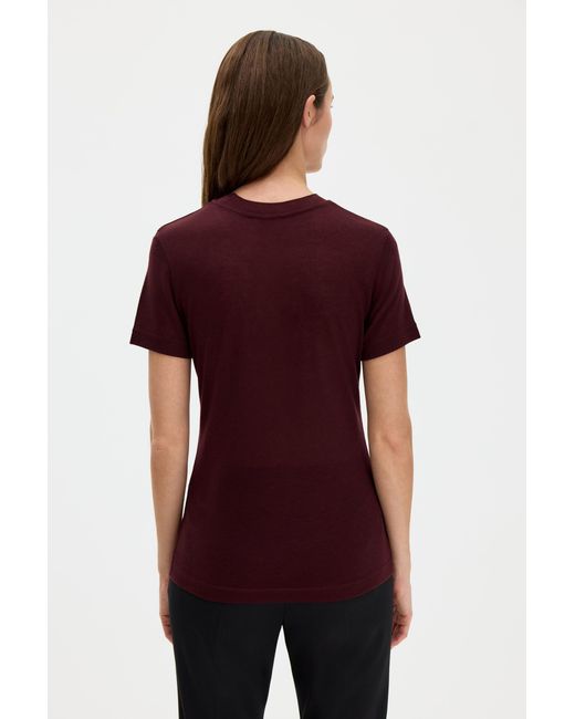 Filippa K Red Lyocell Cashmere Tee
