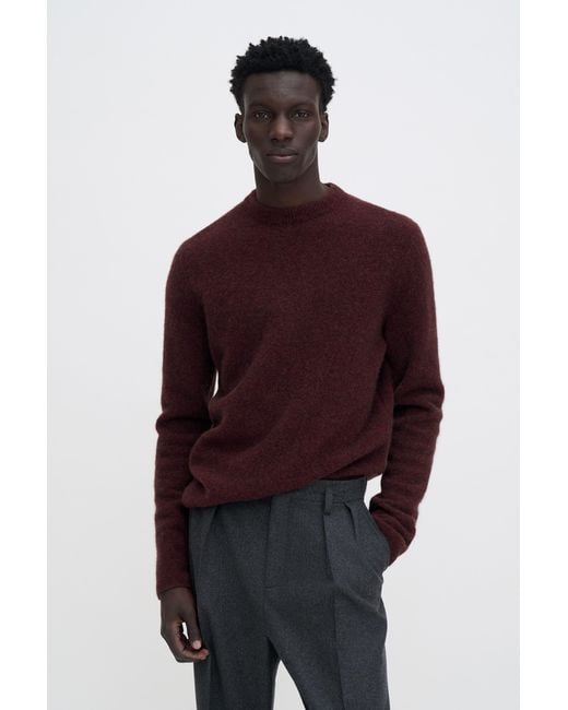 Filippa K Red Wool Yak Sweater for men