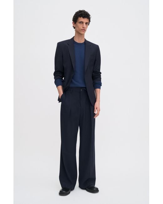 Filippa K Blue Cotton Merino Sweater for men