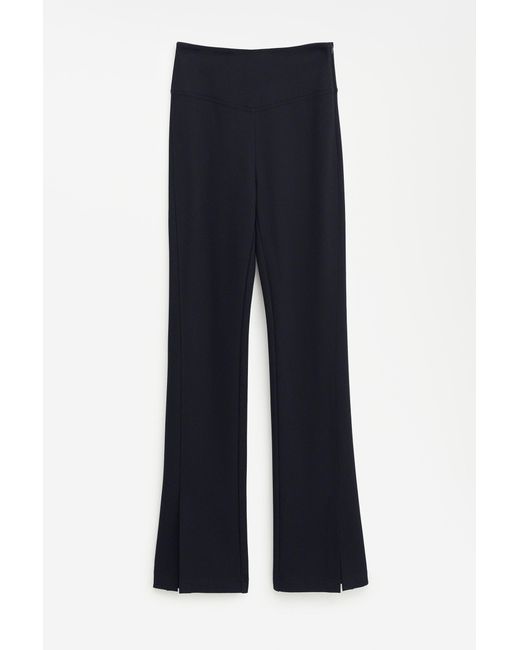 Filippa K White Split Hem Jersey Trousers