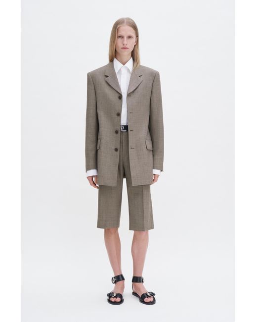 Filippa K Gray Wool Blend Single Breasted Bla