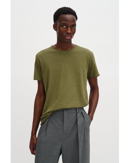 Filippa K Green Roll Neck Tee for men