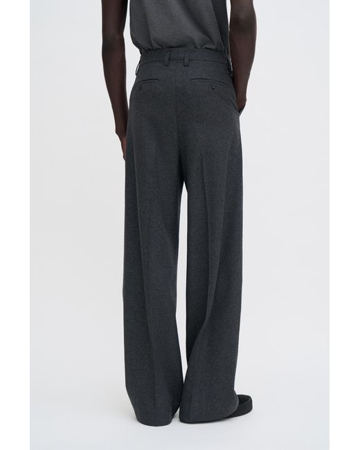Filippa K Black Milo Flannel Trousers for men