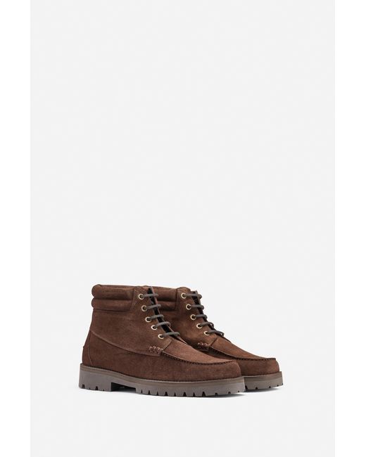 Filippa K Brown High Derby Leather Shoes for men