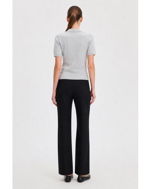 Filippa K White Cotton Linen Knit Top