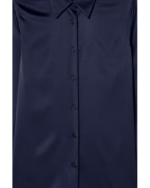Filippa K Blue Silk Shirt
