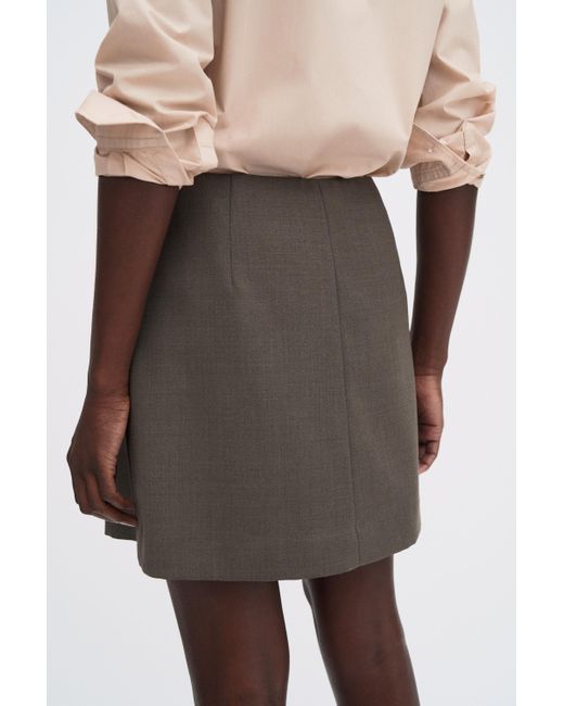 Filippa K White Wool Mini Skirt