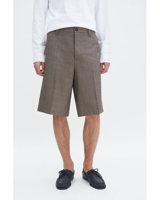 Filippa K Gray Wool Blend Tailored Short for men
