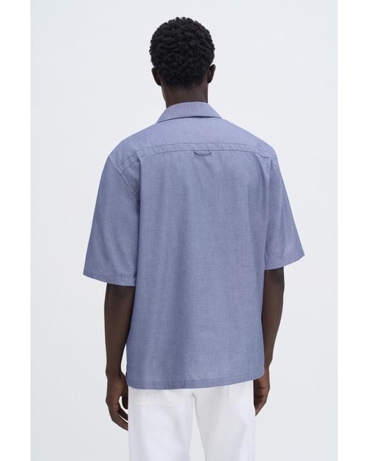Filippa K Blue Short Sleeve Resort Shirt for men
