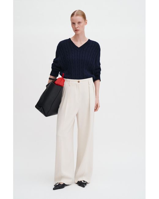 Filippa K Blue Paloma Draped Trousers