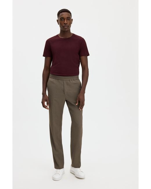 Filippa K Red Stretch Cotton Tee for men