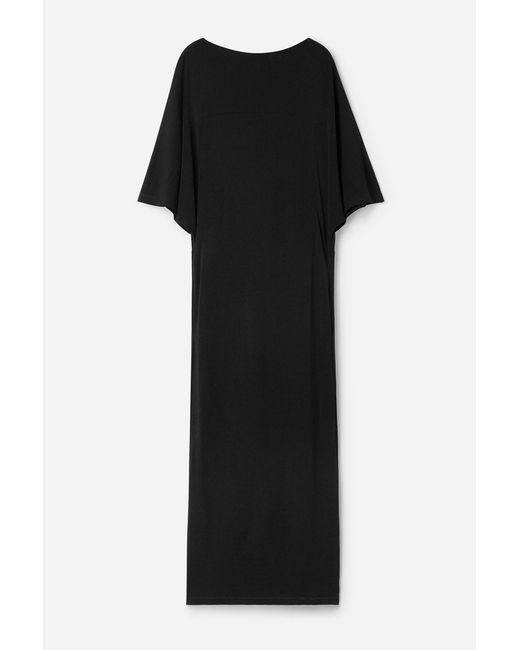 Filippa K Black Crepe Jersey Batwing Dress