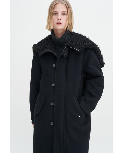 Filippa K Blue Wool Parka