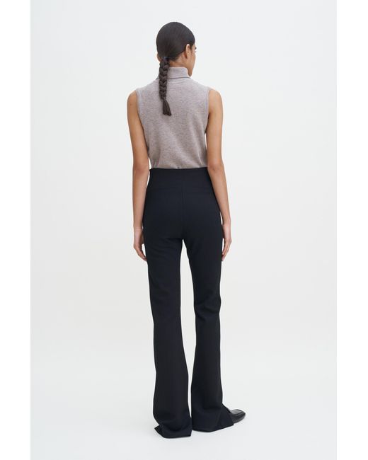 Filippa K White Split Hem Jersey Trousers