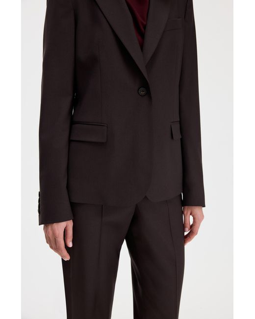 Filippa K Brown Sasha Cool Wool Blazer