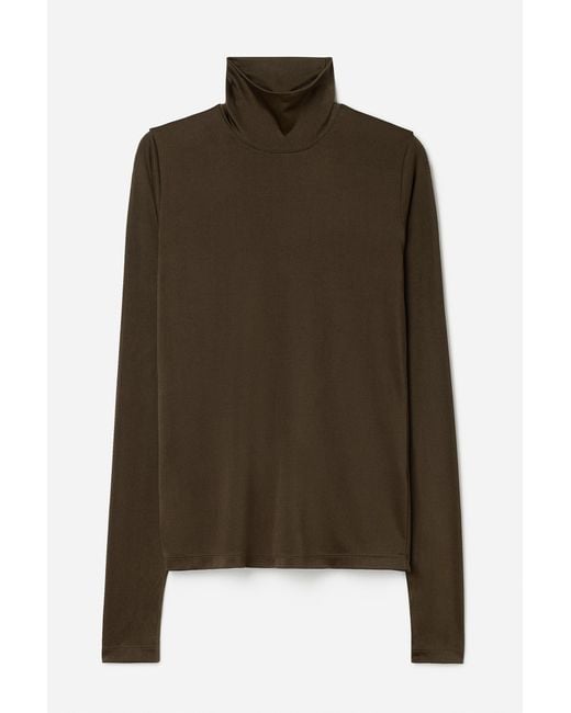 Filippa K Multicolor Fitted Jersey Turtleneck