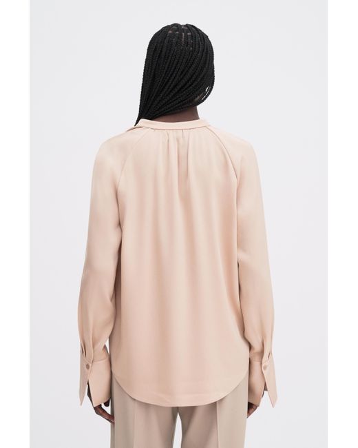 Filippa K Natural Gathered Raglan Blouse
