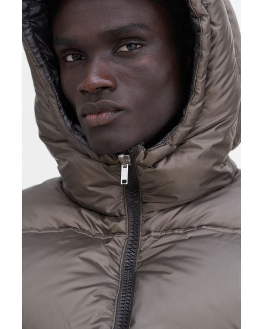 Filippa K Brown Puffer Down Jacket for men