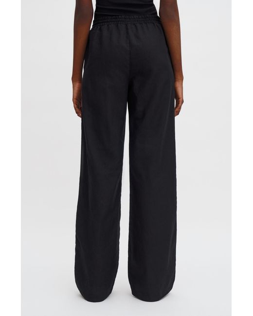 Filippa K Black Gillian Linen Trousers