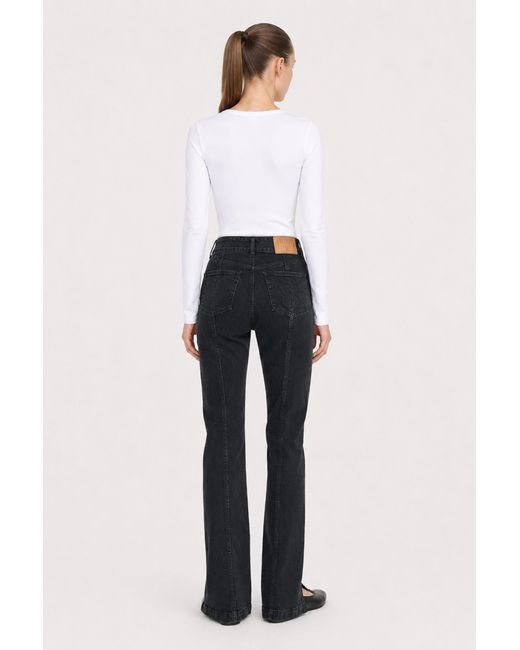 Filippa K Blue 90S Stretch Button Front Jeans