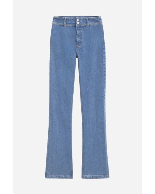 Filippa K Blue 90S Stacked Bootcut Jeans