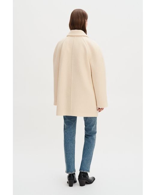Filippa K Natural Boiled Wool Peacoat