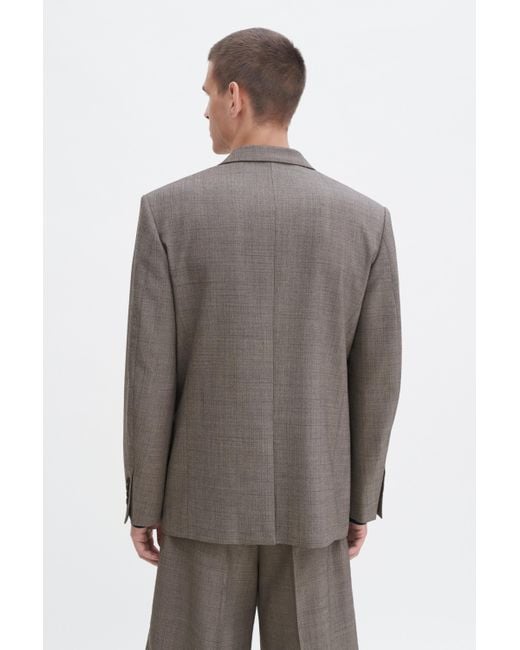 Filippa K Gray Wool Blend Patch Pocket Blazer for men