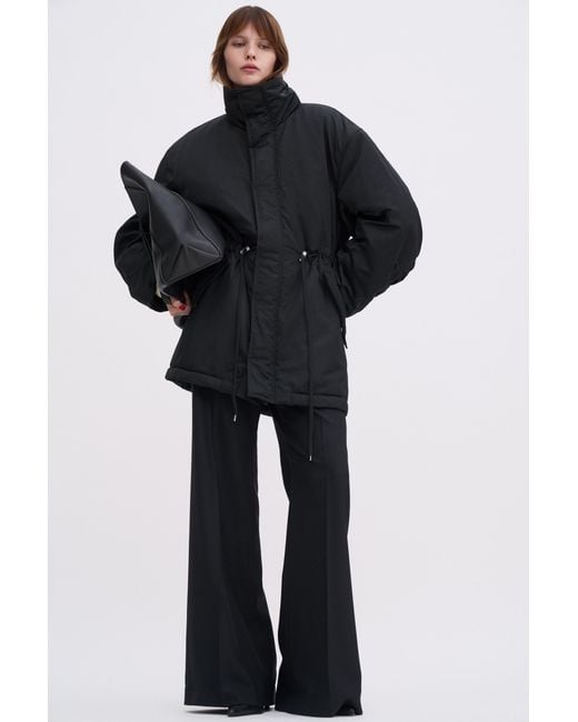 Filippa K Black Padded Zip Jacket