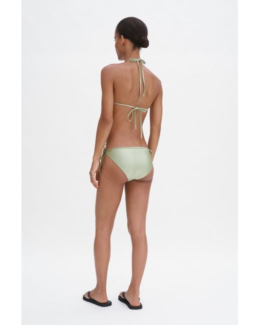 Filippa K White Triangle Bikini Top