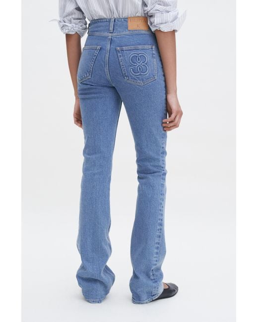 Filippa K Blue 90S Stacked Bootcut Jeans