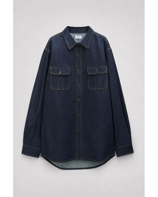 Filippa K Blue Oversize Denim Shirt for men
