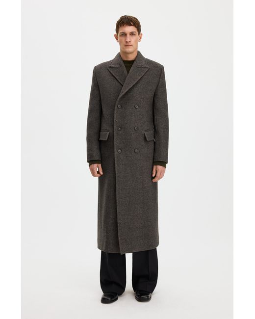Filippa K Black Damian Twill Coat for men