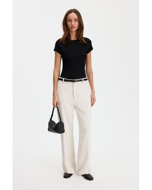 Filippa K Blue Fine Rib Tee