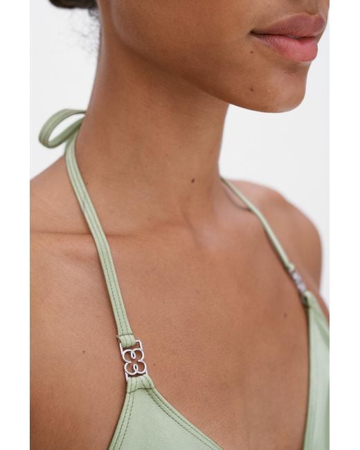 Filippa K White Triangle Bikini Top