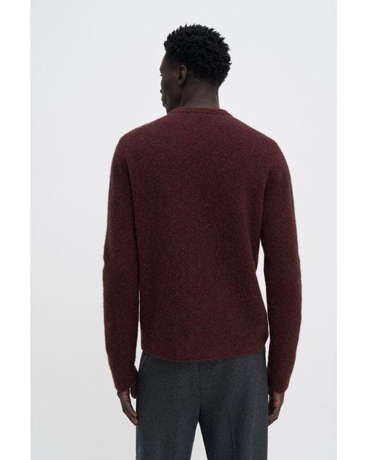 Filippa K Red Wool Yak Sweater for men