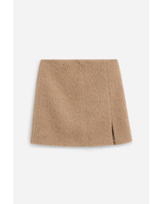 Filippa K White Hairy Wool Blend Mini Skirt