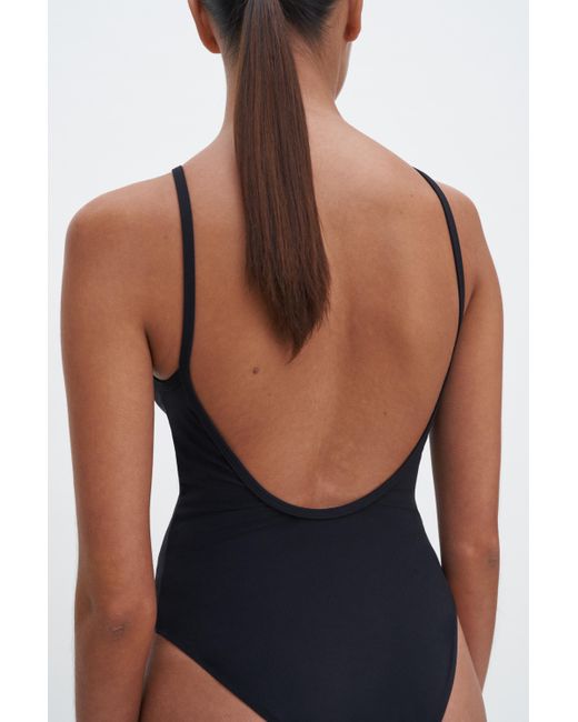 Filippa K White Deep Back Swimsuit
