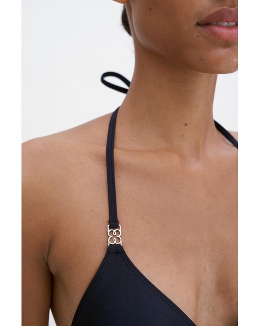 Filippa K White Triangle Bikini Top