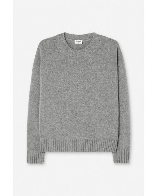 Filippa K Gray Wool Cashmere Sweater