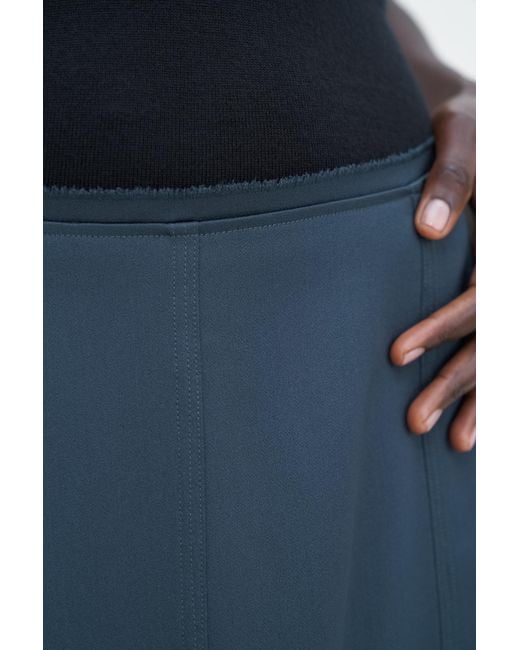 Filippa K Blue Satin Skirt